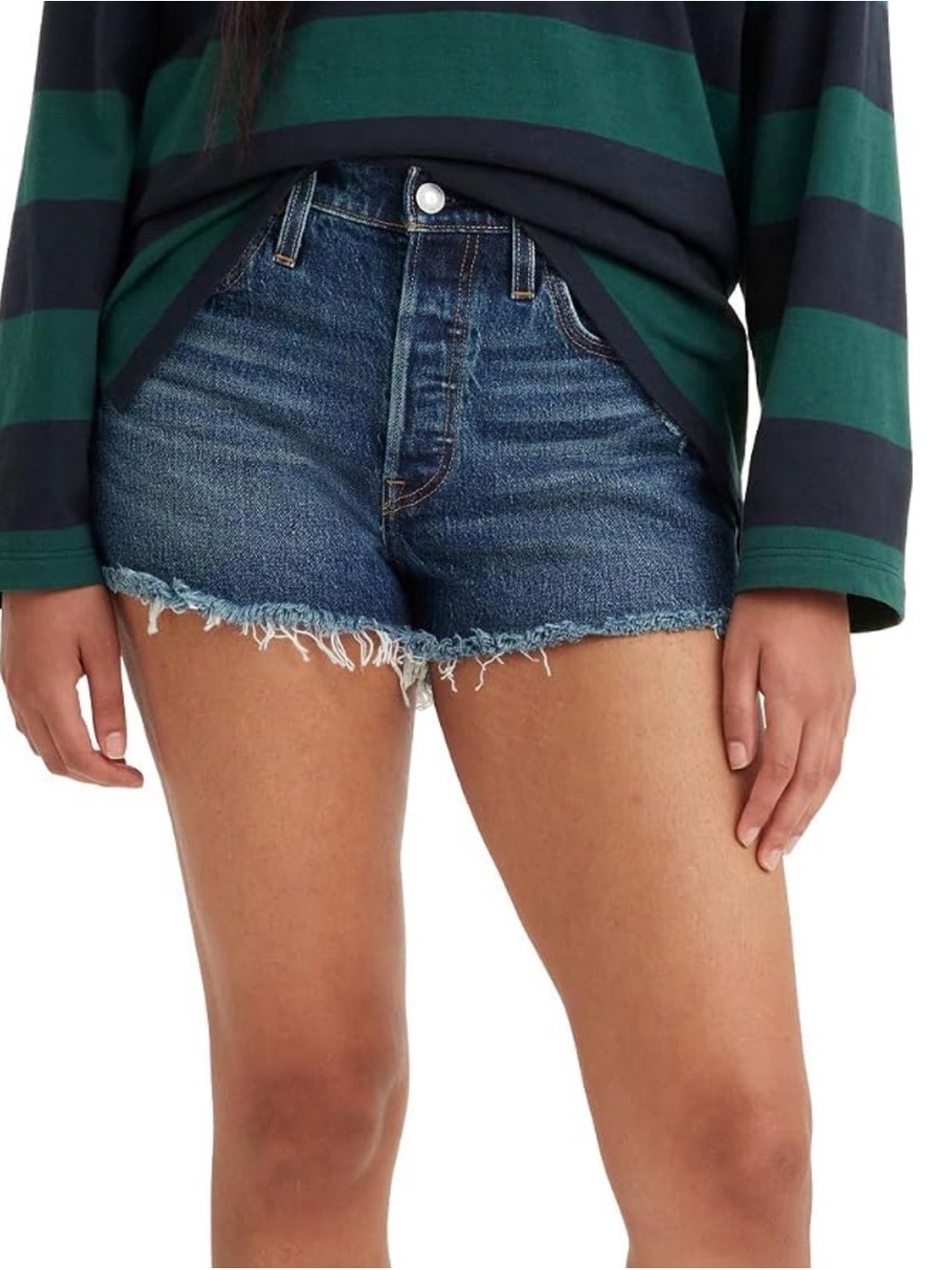 Levi's Women's 501 Original Shorts in Dark Indigo